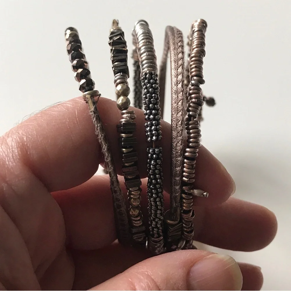 Stella & Dot Jarne Coil Bracelet-Bronze.